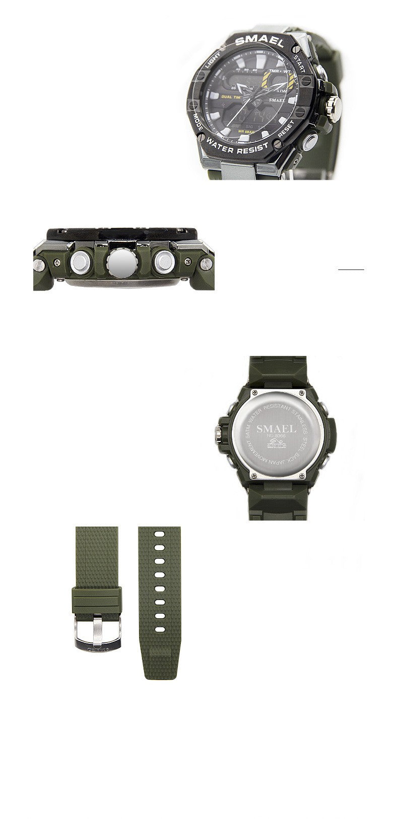 Men's Digital Alloy Watch | 50M Waterproof Quartz Wristwatch