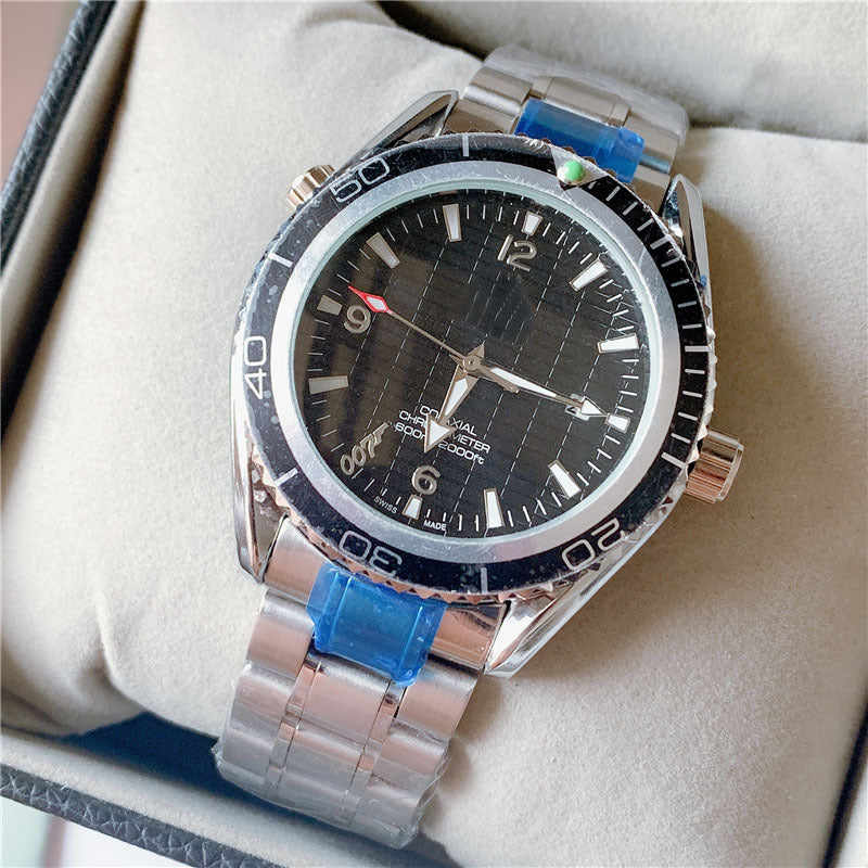 Men's Business Wristwatch | Luminous Calendar Stainless Steel Quartz Watch