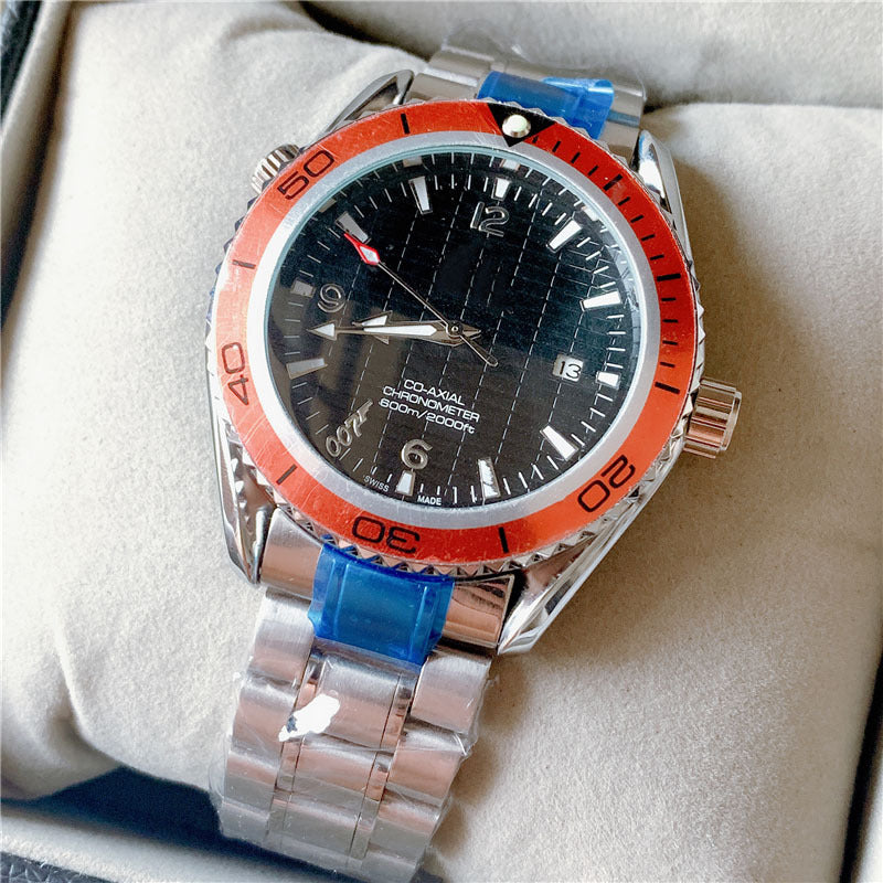 Men's Business Wristwatch | Luminous Calendar Stainless Steel Quartz Watch