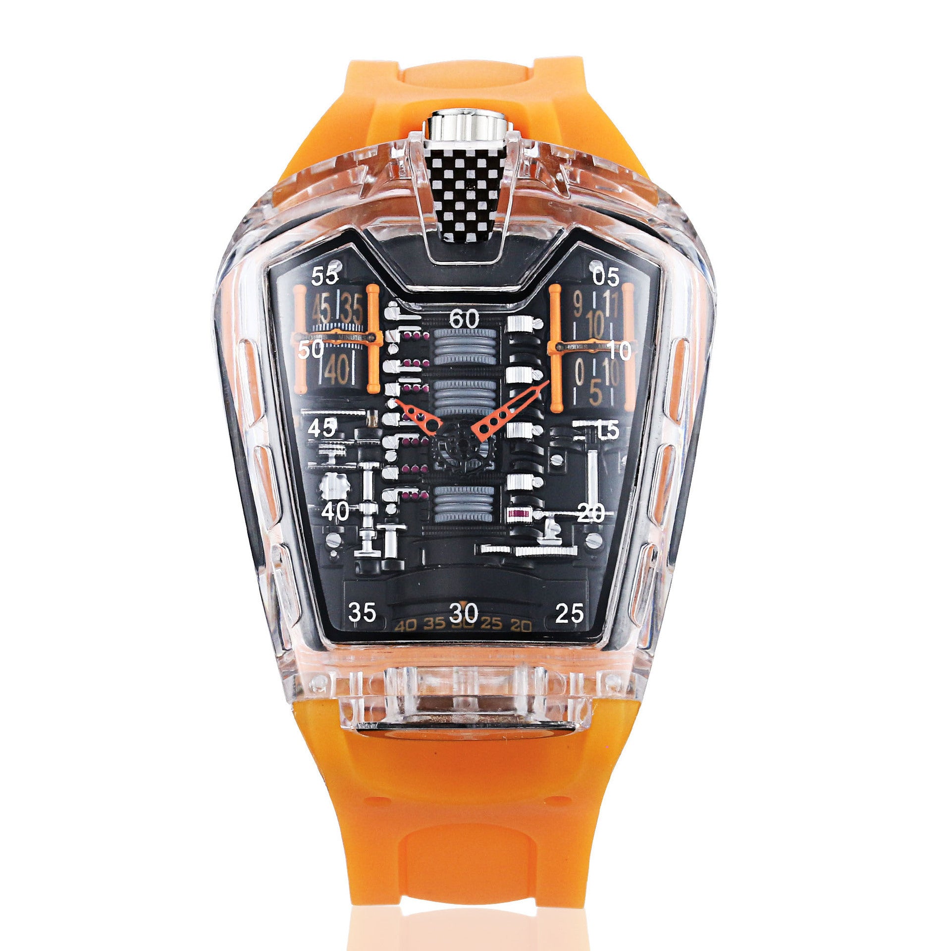 Men's Sports Quartz Watch | Silicone Strap 45mm Dial Wristwatch