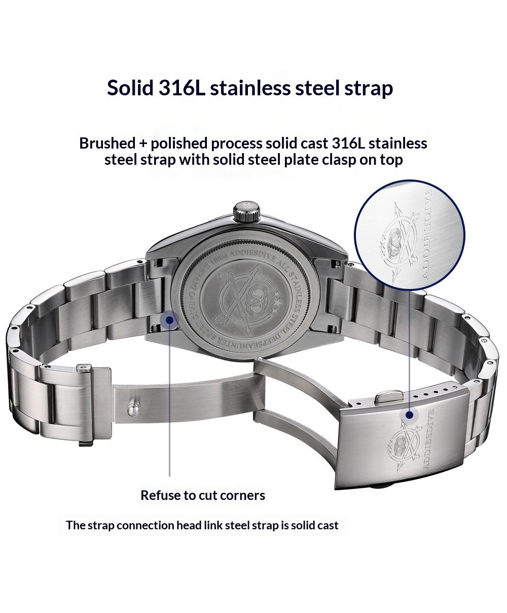 Men's Waterproof Quartz Watch | Luminous Stainless Steel Business Wristwatch