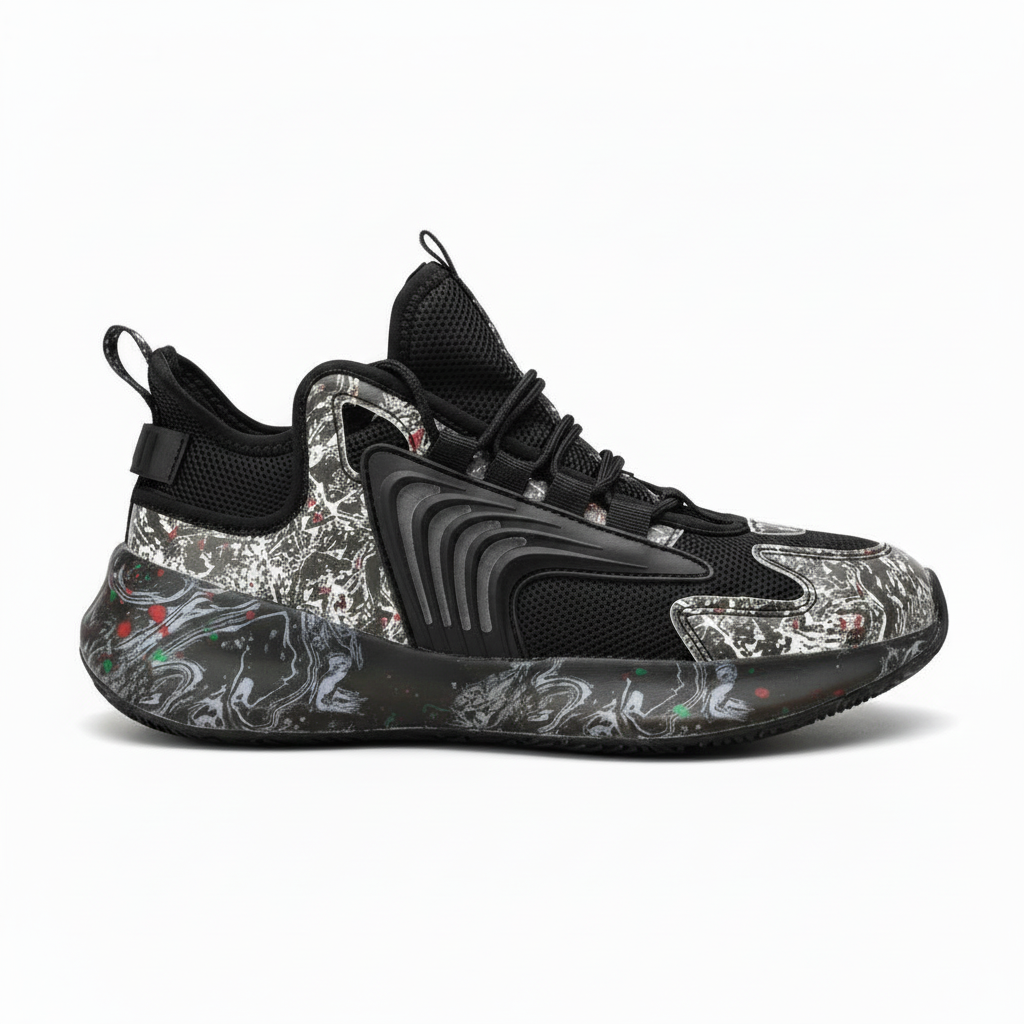 Black sneaker - zelfde hoogte