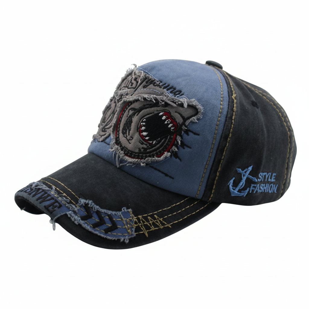 Blue Black Gray snapback