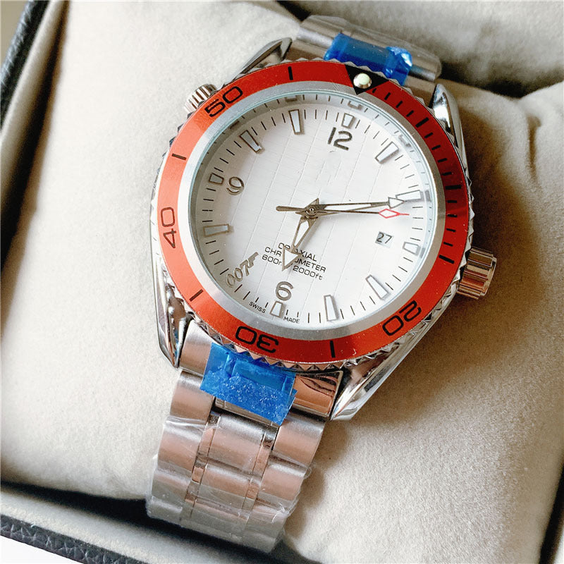 Men's Business Wristwatch | Luminous Calendar Stainless Steel Quartz Watch