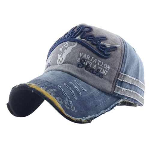 Unisex Retro Denim Baseball Cap | Wide Brim Adjustable Street Hat