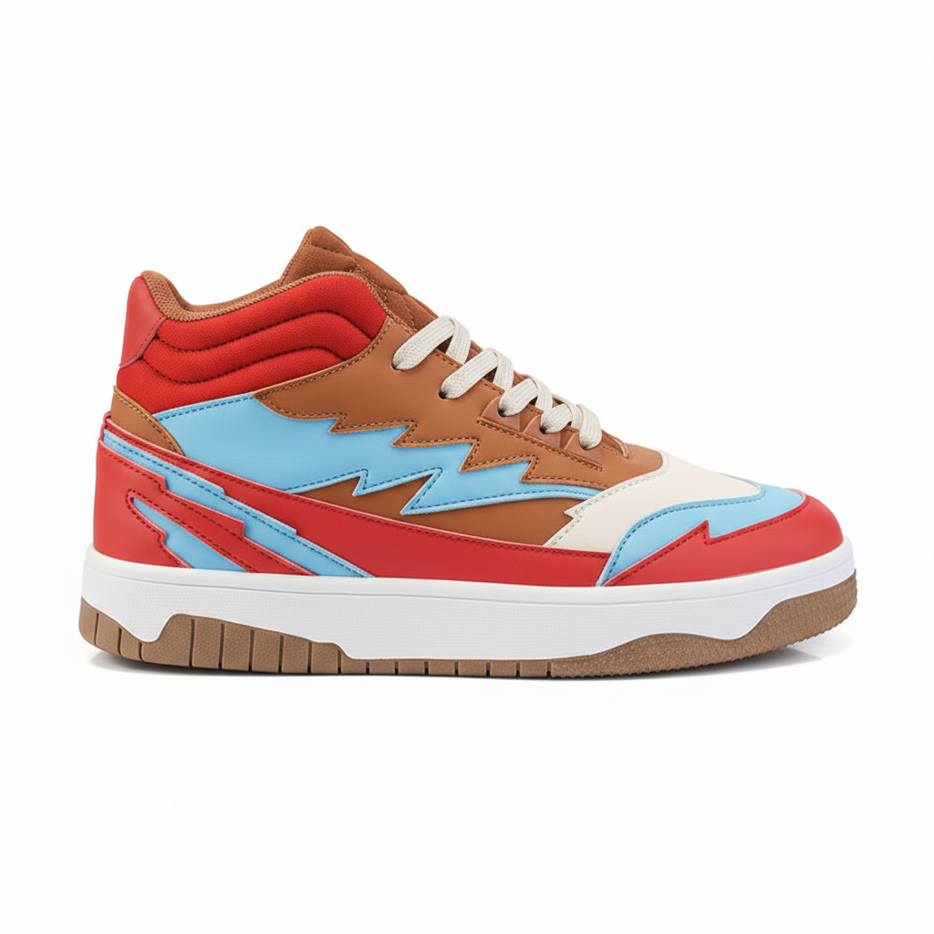 Rode high-top sneaker - hoger
